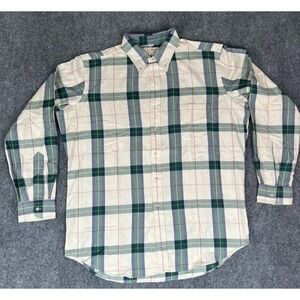 LL‎ Bean Rangeley Button Down Shirt Mens Plaid Long Sleeve Long Size XL VTG